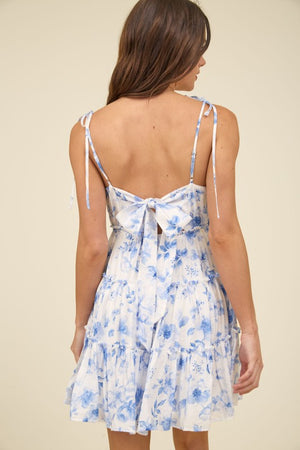 Fascinated By Florals Dress Blue