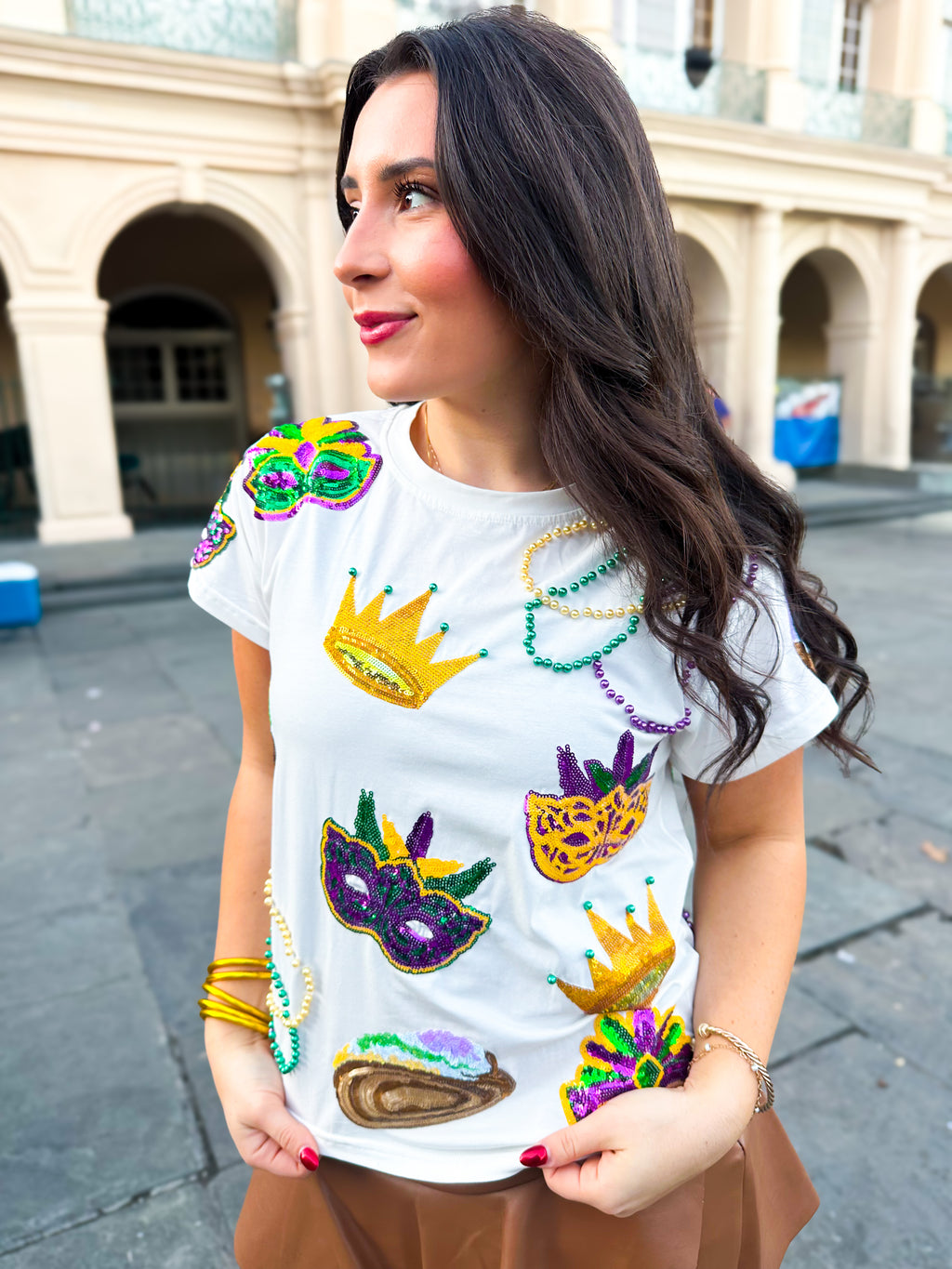 QOS Mardi Gras Icon Tee