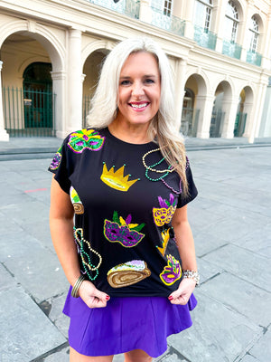 QOS Mardi Gras Icon Tee