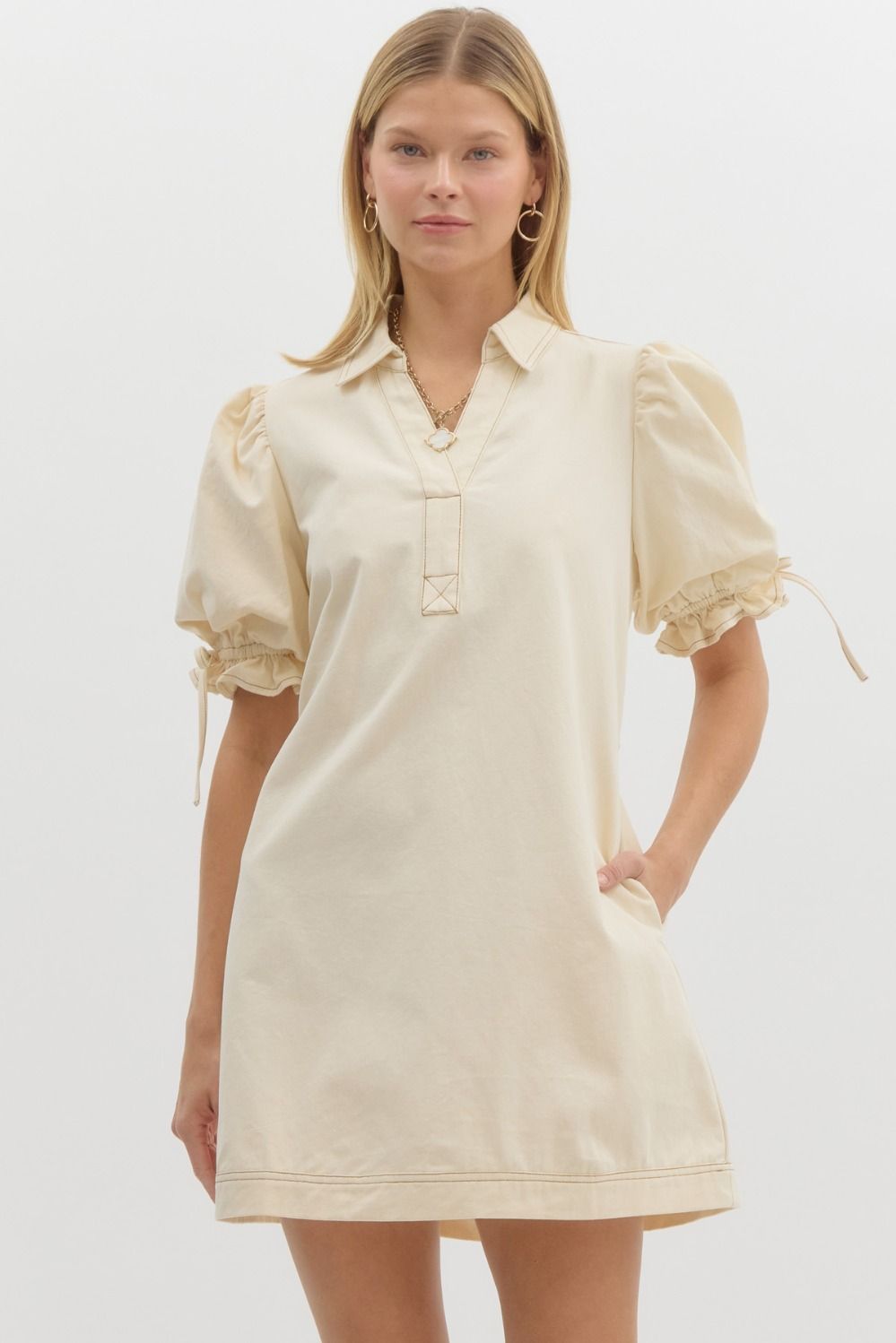 Settling Down Dress Cream